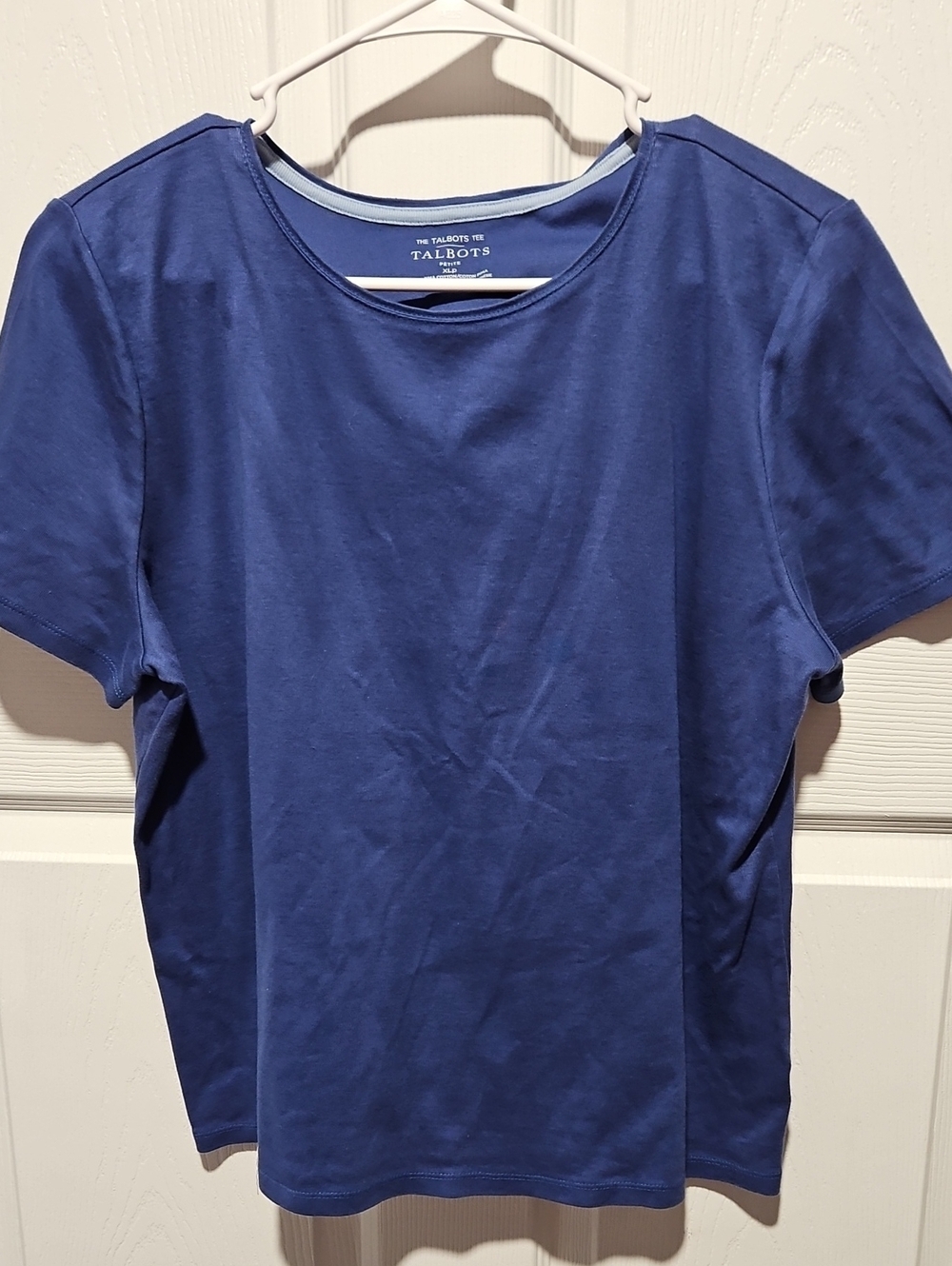 Talbots Short-Sleeve Crew Neck Tee in Royal Blue